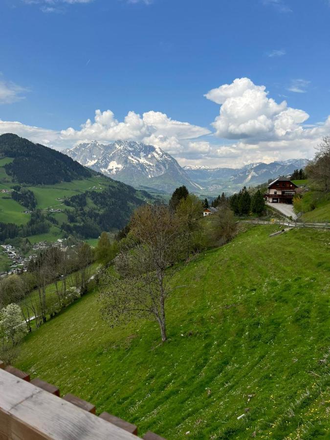 Bergblick Hollnhof Apartment Donnersbach Bagian luar foto